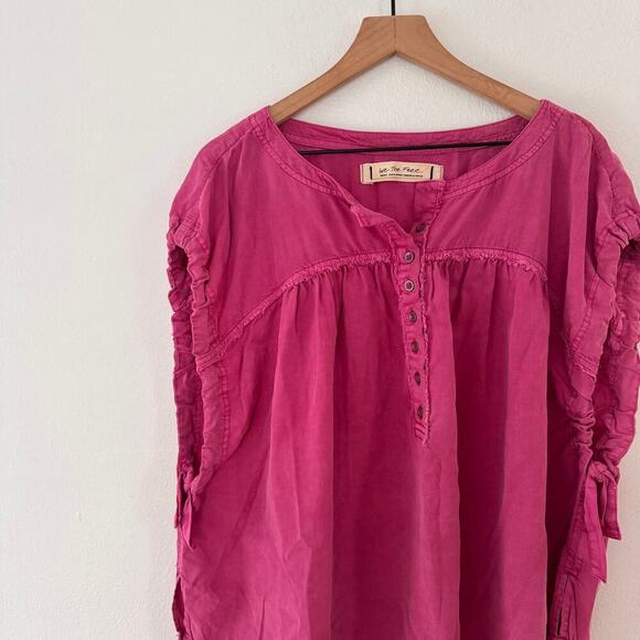Free People Summer Love Top Dragon Fruit Size Small - Picture 2 of 4